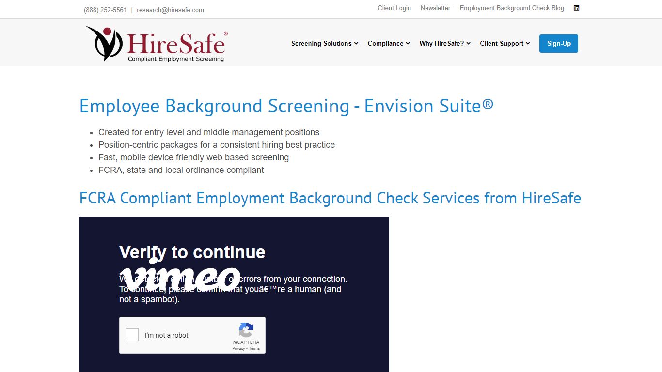 Employment Background Check Services from HireSafe